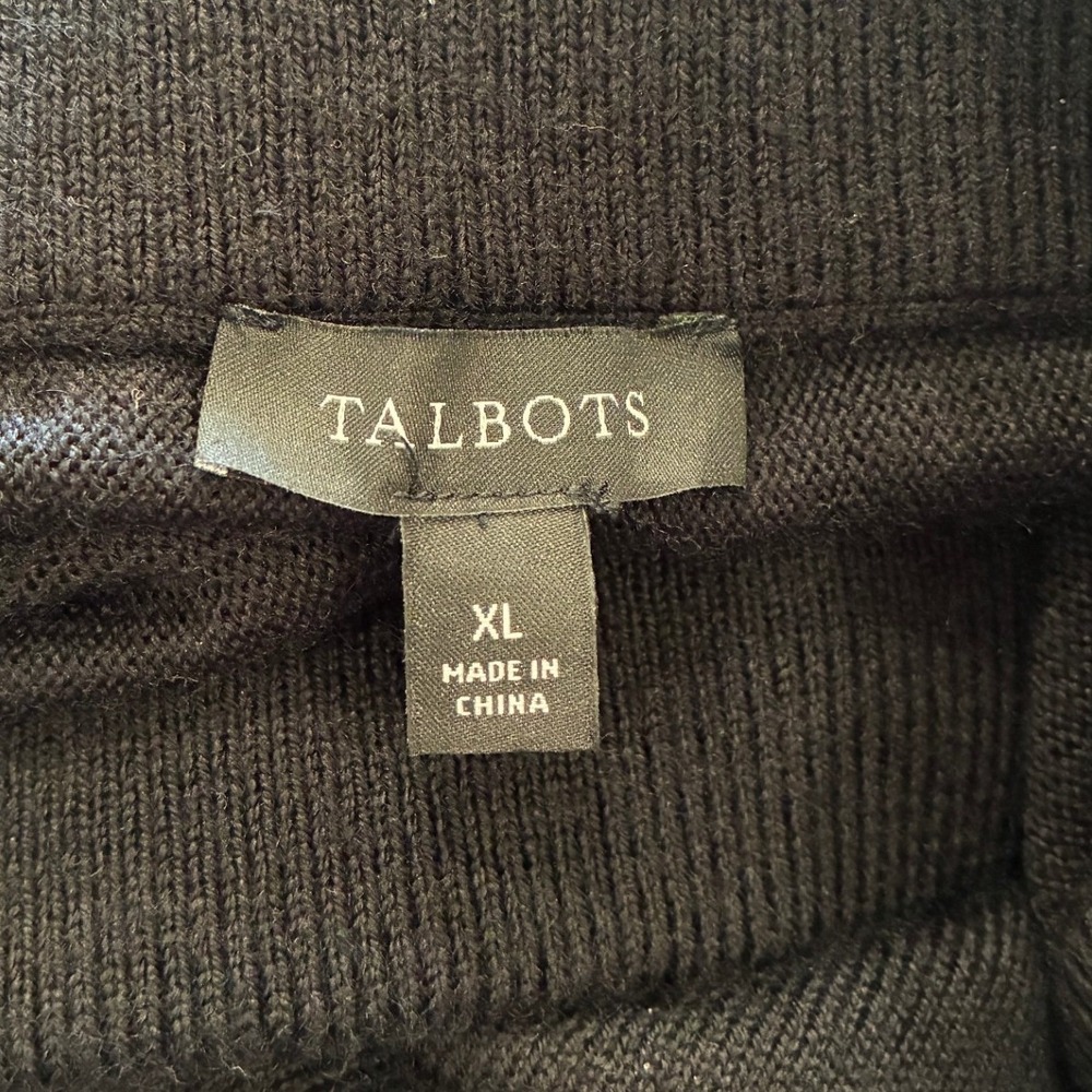 Talbots Black Wool Blend Knit A-Line Midi Skirt - XL - Classic Chic - Picture 6 of 9